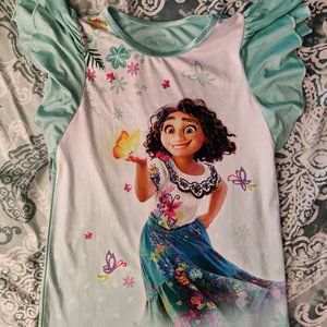 Girls teal Encanto Pajama gown